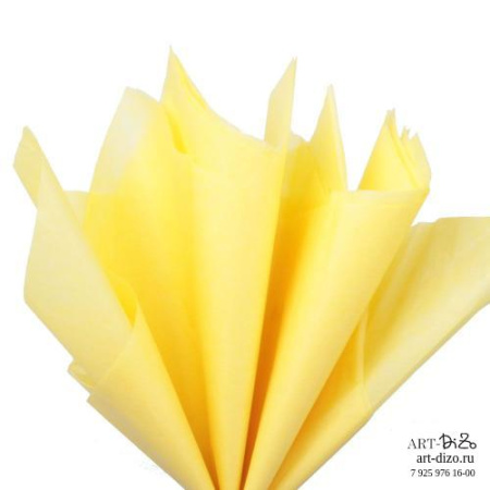 Тишью 76×50 см жёлтая, 100 листов